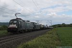 182 573+189 158 MRCE mit Kesselwagen bei Banteln am 16.05.2016