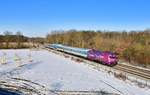 183 005 mit einem ALX am 14.02.2021 bei Feldmoching.