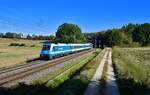 183 003 mit einem ALX am 06.10.2023 bei Ascholtshausen.