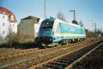 183 003 von Arriva im Vorfeld des Regensburger Hbf im Januar 2008