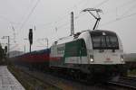 183 701  Train of Ideas/I Love Hamburg  am 10.6.11 bei strmendem Regen in Duisburg-Bissingheim.