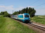 Die 183 005 mit einem ALEX nach München am 03.06.2015 unterwegs bei Köfering.