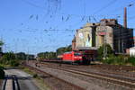 185 166 mit einem Ganzzug Drehgestelle am 15.09.2016 in Verden/Aller