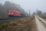 185 347-2 mit einem gemischten Güterzug bei Parsberg Richtung Nürnberg, 04.11.2016