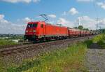 Am 02.06.2016 fährt die 185213 mit einem Umleiter Gz am Stadtblick Hof vorbei Richtung Sachsen.