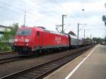 Die Br.185 250-8 fuhr  am 31.Mai.07 mit einem Gterzug GZ durch den Bahnhof Crailsheim.