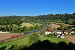 185 176 mit einem KLV am 25.08.2016 bei Hagenacker. 