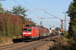 185 130-2 mit dem EZ 44625 (Mannheim Rbf-Basel SBB RB) bei Durmersheim 25.9.18