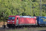 185 321 am 02.08.2018 mit einem KLV in Eichenberg.