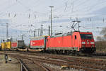 DB Lok 185 397-7 durchfährt den badischen Bahnhof. Die Aufnahme stammt vom 23.03.2019.