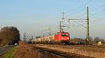 DB Cargo 185 298 mit GG 60173 Großenkneten - Ludwigshafen BASF Gbf (Diepholz, 21.01.2020).