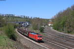185 059-3 mit dem EZ 51885 (Mannheim Rbf-München Nord Rbf) in Maulbronn west 11.4.20