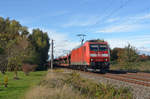 Mit einem leeren Autozug rollte 185 194 am 04.10.20 durch Greppin Richtung Bitterfeld.