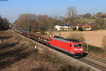 185 113-8 mit dem EZ 45013 (Mannheim Rbf - Chiasso SM) bei Riegel 4.3.22