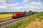 DB Cargo Bombardier Traxx 185 092-4 mit einen Güterzug am 13.07.23 in Auggen 