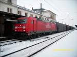 Am 15.01.2009, fuhr 185 231- 8, um 13.11 Uhr, mit einem Gterzug, durch den Bahnhof Altenburg, weiter in Richtung Zwickau.