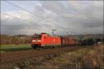 185 079 bringt leere Coiltransporter zurck ins Ruhrgebiet und konnte dank Wolkenlcke im Abendlicht des 27.03.2009 bei Hohenlimburg abgelichtet werden.