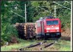 185 254-0 & 155 048-2 vor -45504- aus Seddin, unterwegs nach Mukran.
Hier in der  Berliner Kurve , kurz vor dem Rgendamm. 
Stralsund am 19.08.09 