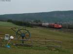 185 148-4 mit dem FE 44696 (Zrich-Limmattal - Kornwestheim ) bei Mhringen 10.4.10