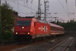 185 606-1 (HGK) mit einem Sonderzug vom Kirchentag in Mnchen am 16.05.2010 in Dsseldorf Hbf