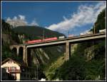 185 er auf der Kerstelenbachbrcke in Amsteg.