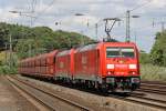 Die 185 252-4 und 185 237-5 in Kln West am 15,07,10 