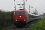 185 604-6 mit einem Sonderzug in Angermund am 07.09.2010