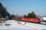 185 266-4 und 235-9 mit dem CFN 49363 Amsterdam - Singen(Htw)
gen Sden bei Neufra 4.12.10