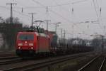 185 354-8 mit einem Gteruzg in Kln-West am 20.02.2011