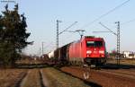 185 372-0 mit einem Mischer gen Sden bei Wiesental 2.3.11