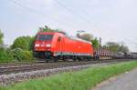 185 390 mit gem.Gterzug in Maintal-Ost Richtung Frankfurt am 21.4.2011