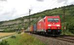 185 296-1 mit einem KV Zug bei Thngersheim 23.6.11