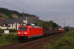 185 363-9 mit einem gemischten Gterzug in Leutesdorf am 02.07.2011