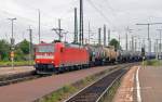 185 153 zog am 31.07.11 einen Kesselwagenzug durch Weimar Richtung Eisenach.