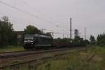 Cfl 185 551-9 mit einem Stahlzug in Hamburg-Unterelbe am 18.08.2011