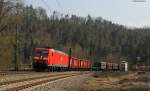 185 057-7 mit einem Mischer bei Talhausen 23.3.12