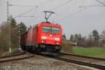 185 274-8 DB Schenker Rail am 05.04.2012 bei Redwitz.