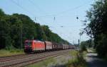 185 174-0 fuhr am 25.07.2012 mit einem Gterzug durch Langwedel.