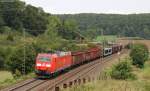 185 083-3 mit einem Mischer bei Urspring 31.8.12