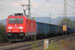 185 307-6 DB Schenker Rail bei Trieb am 29.10.2012.