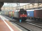  Gterzug-Trilogie   482 022-1 der SBB-Cargo zieht bunten gemischten Gterzug durch den Bahnhof Kassel-Wilhelmshhe (16.2.2013).