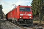 185 296-1 mit gem. Gterzug durch Bonn-Beuel - 12.01.2013