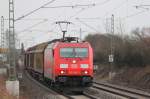 185 380-3 DB Schenker Rail bei Staffelstein am 25.03.2013.