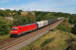 185 342 mit Gterzug bei Laaber (17.08.2012)