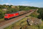 185 253 mit Gterzug bei Laaber (17.08.2012)