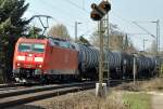 185 066-8 Tankzug durch Bonn-Beuel - 27.03.2013