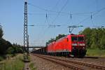 Am 07.06.2013 waren 185 167-4 und 185 144-3 am leerem Tonerdezug aus Italien nach Limburg (Lahn) dran.