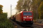 185 181-5 DB Schenker Rail in Michelau am 09.10.2013.