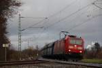 185 197-1 DB Schenker bei Redwitz am 24.11.2013.