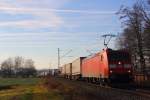 185 004-9 DB Schenker bei Staffelstein am 17.12.2013.